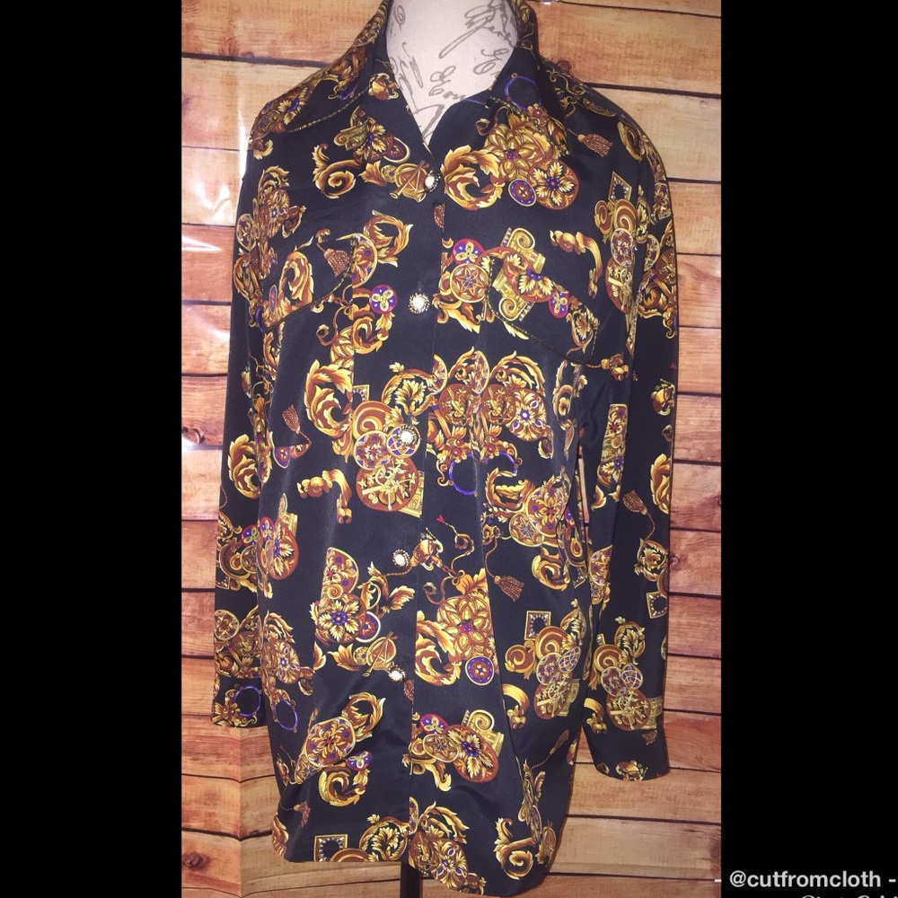 WOMENS Vintage Multi-colored Blouse